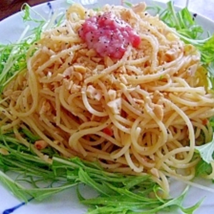 塩麹と梅のパスタ